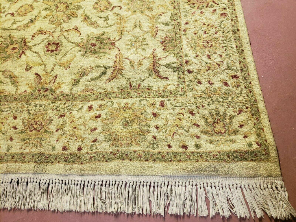 Belgium Power Loomed Rug 5x7, Vintage Oriental Wool Carpet, Beige