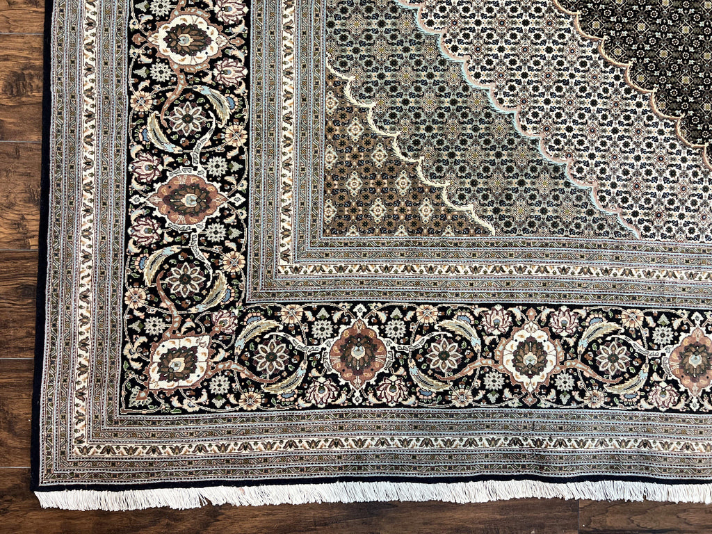 Exquisite Persian Tabriz Rug - 10x13, 400 KPSI, Herati Pattern