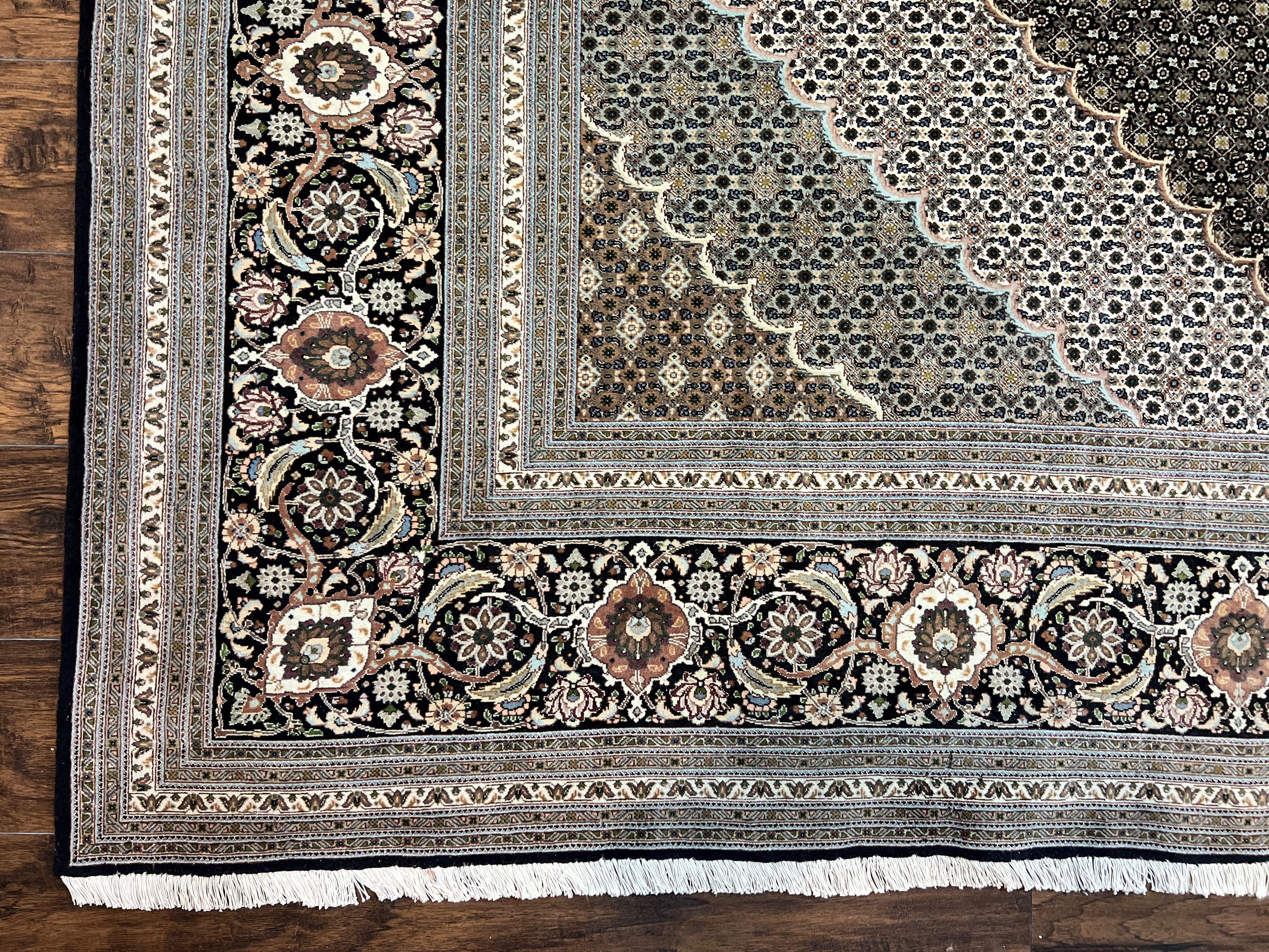Exquisite Persian Tabriz Rug - 10x13, 400 KPSI, Herati Pattern