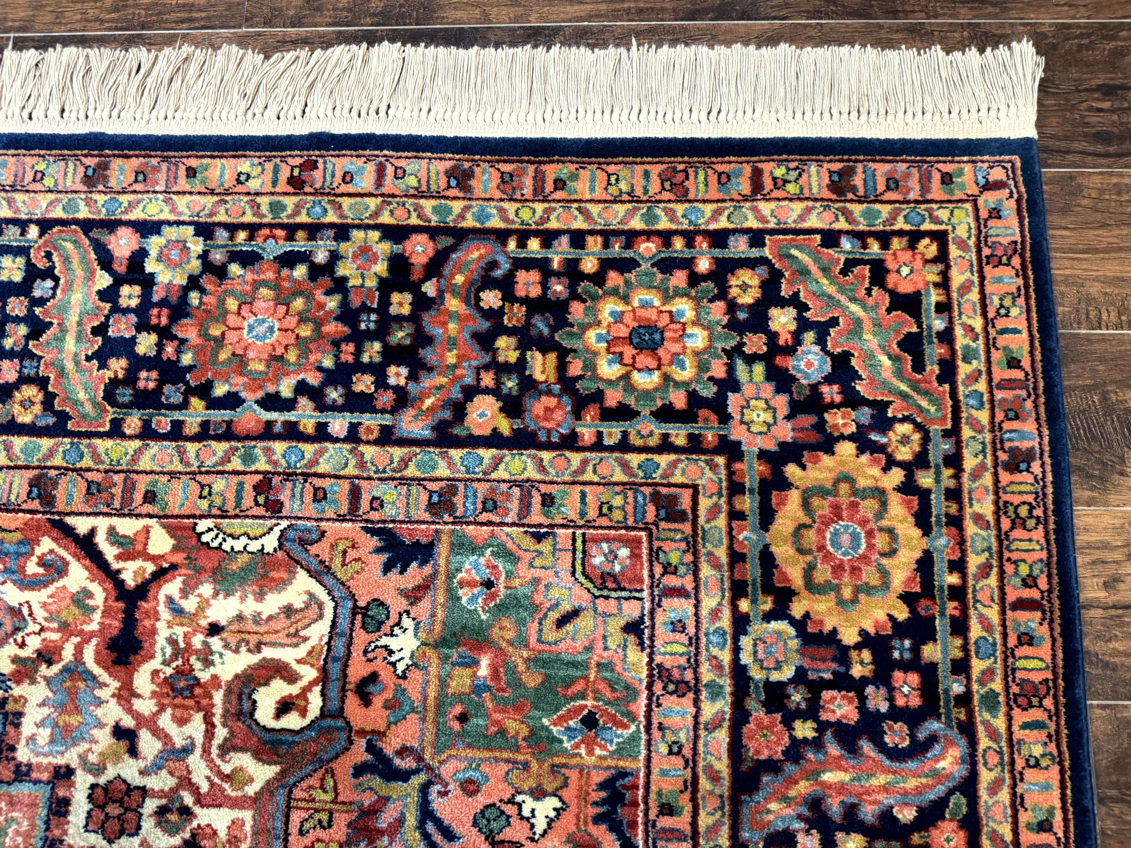 8.8 x 12 Karastan Heriz Rug #726, Vintage Wool Discontinued Carpet, Original 700 Series
