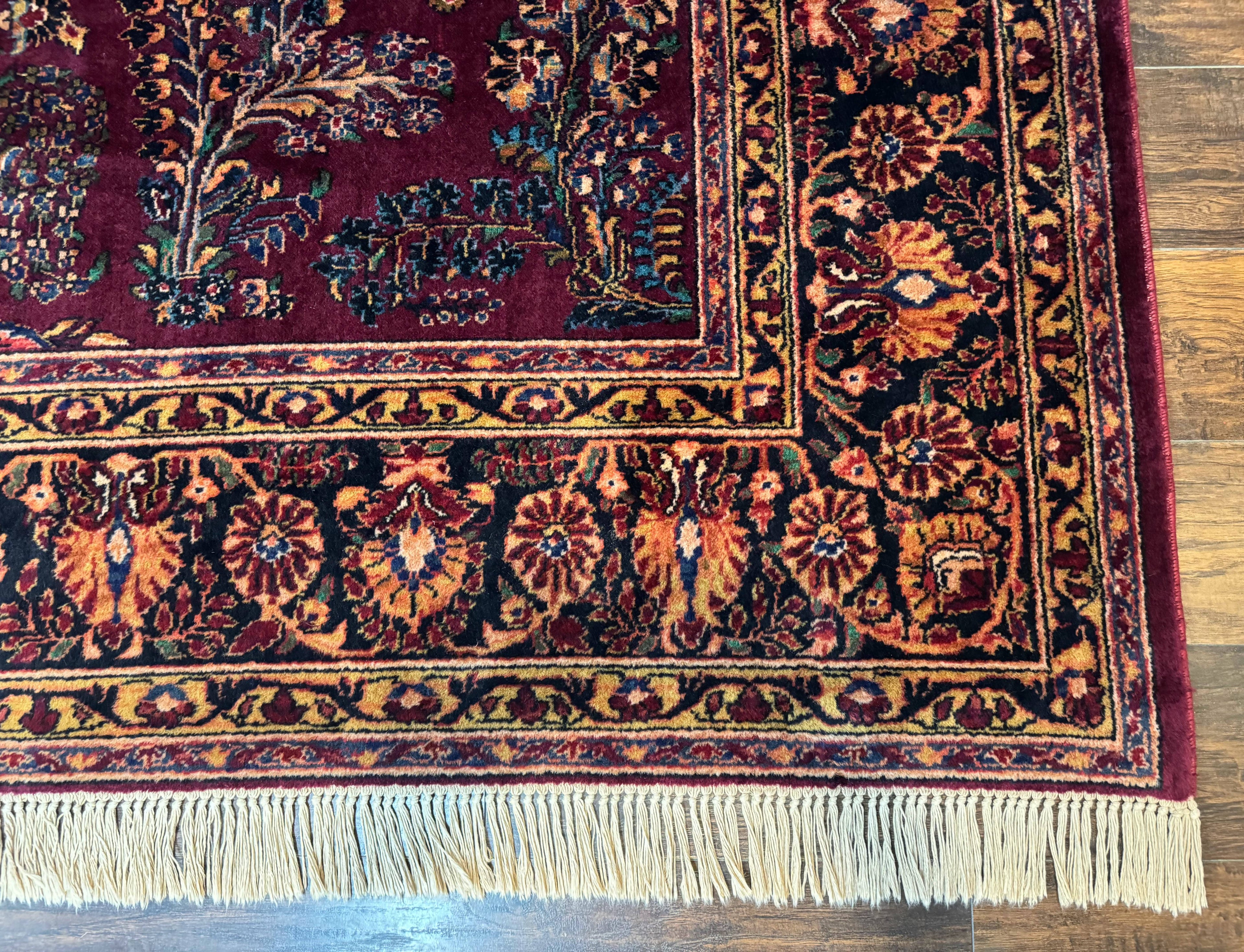 Antique Karastan Rug 8.6 x 12, Wool Pile, Vintage Discontinued Karastan Sarouk Lanamar