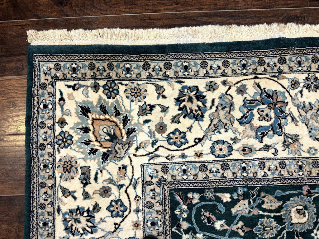 Pak Persian Rug 9x12, Dark Green, Floral Allover