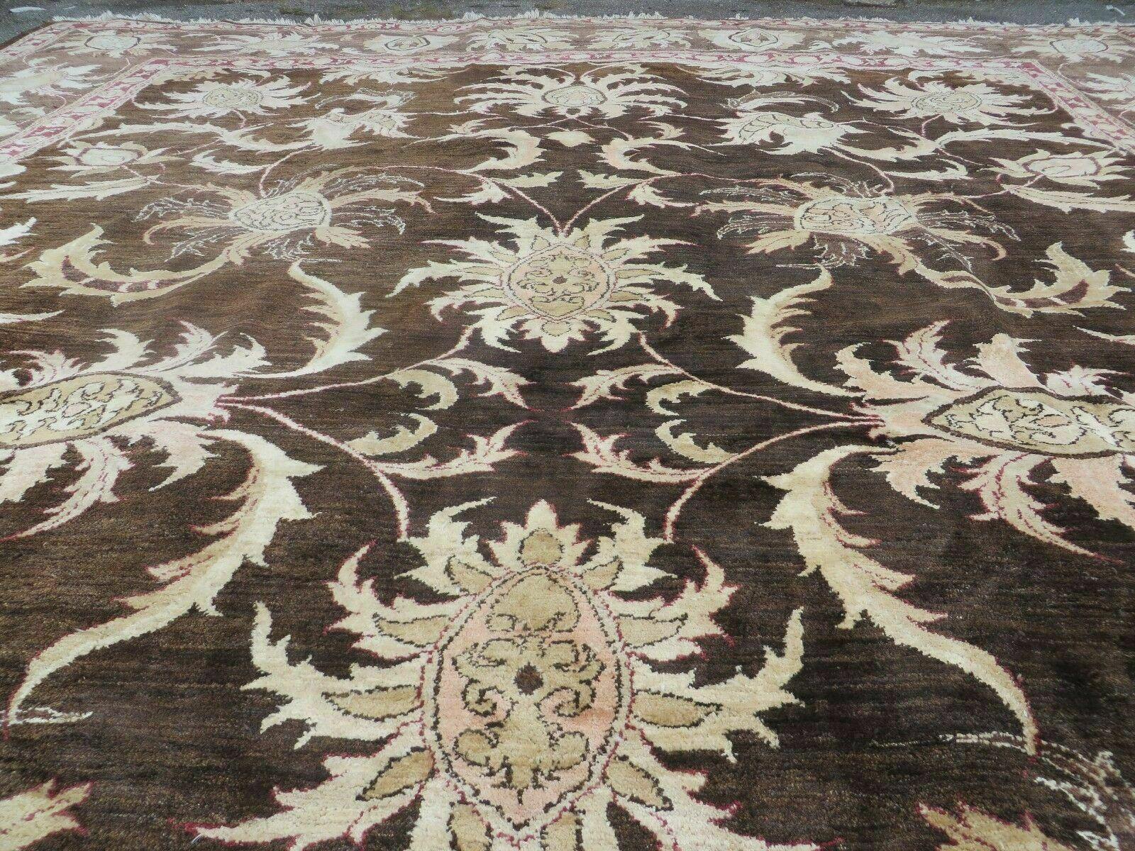 13' X 16' Vintage Handmade Peshawar Oushak Wool Rug Carpet Nice
