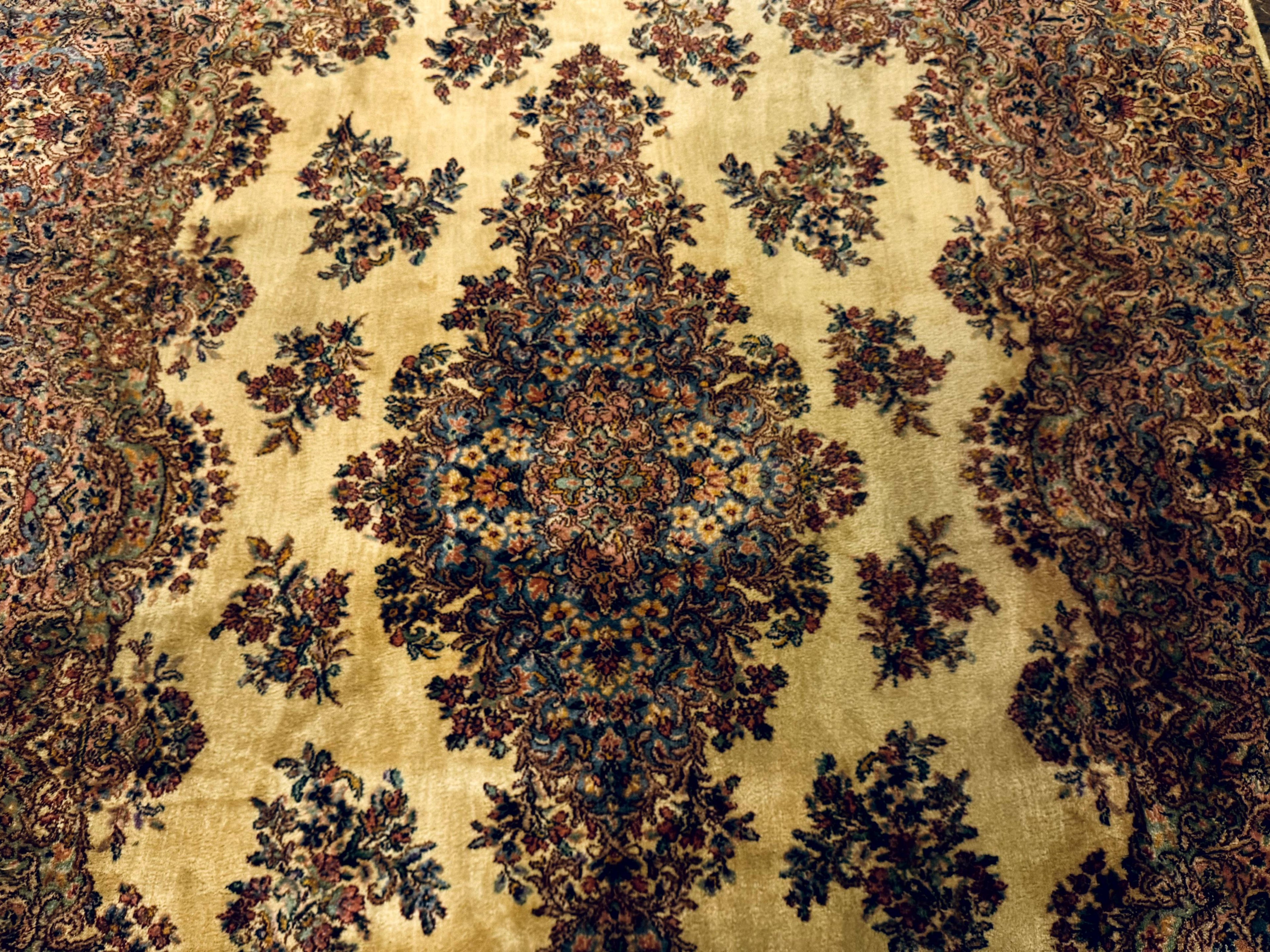 Karastan Kirman Rug #781, Antique Karastan Oriental Carpet 8.8 x 12, Wool Area Rug, Original Collection 700 Series, Rare Discontinued