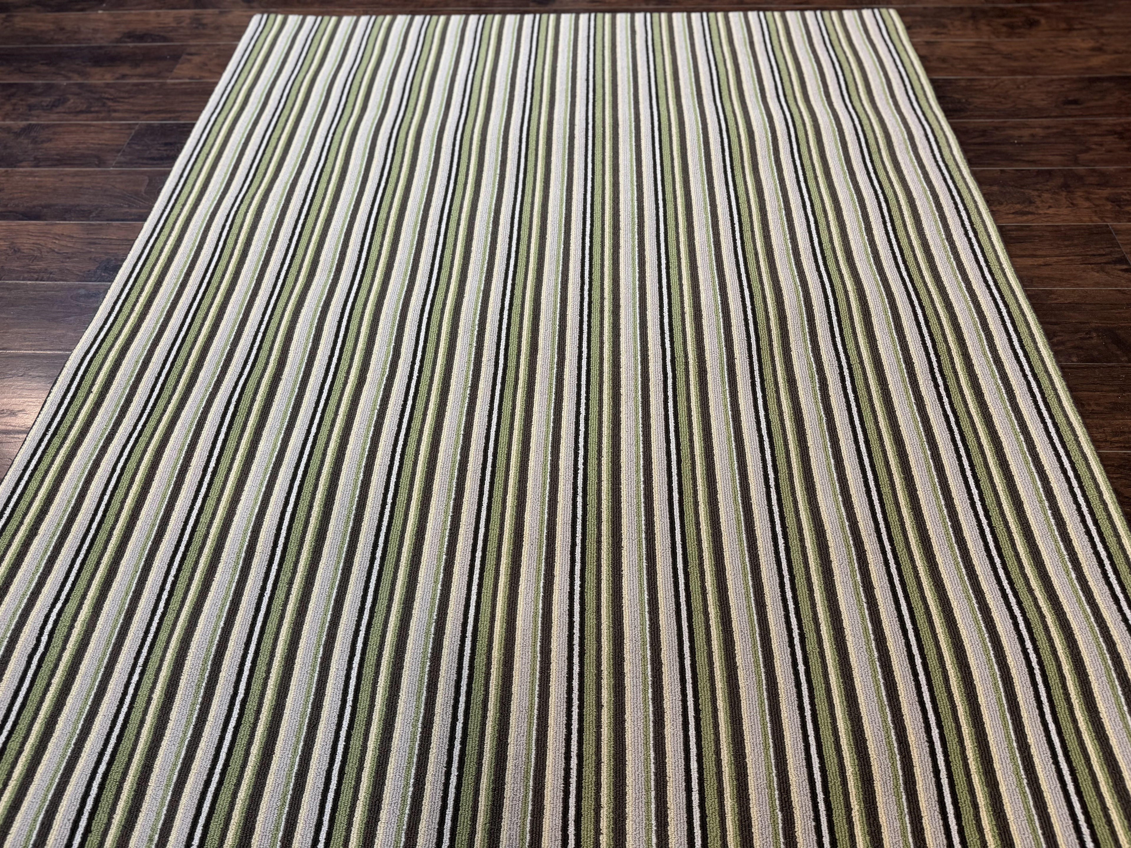 Stark Power Loomed Striped Rug 6x9, Multicolor Vintage Stark Carpet