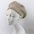Solid Beige Color Beret/Tam