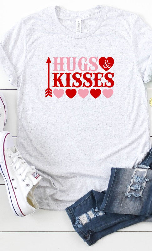 Hugs and Kisses Graphic Tee T-Shirt PLUS