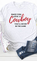 Love A Cowboy Graphic Tee T-Shirt PLUS