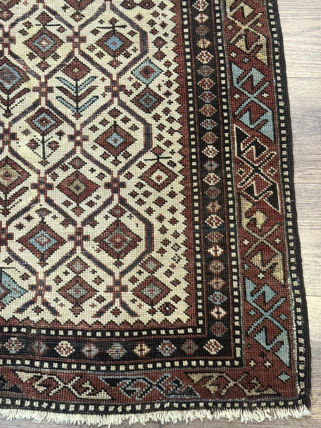Antique Caucasian Shirvan Rug 3x5, Dagestan Prayer Rug, Collectible, Early 20th Century Rug