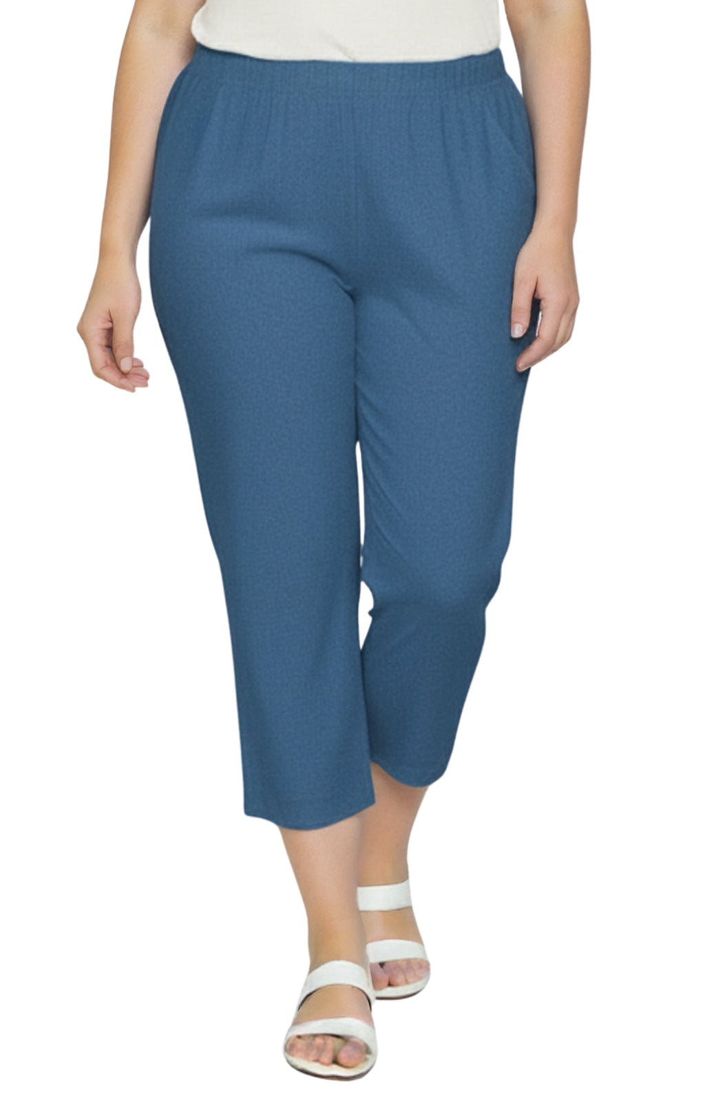 Women’s Lightweight Stretch Denim Capri Pants – Comfortable Everyday Fit