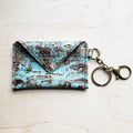 Sierra Credit Card Wallet-Turquoise Metallic