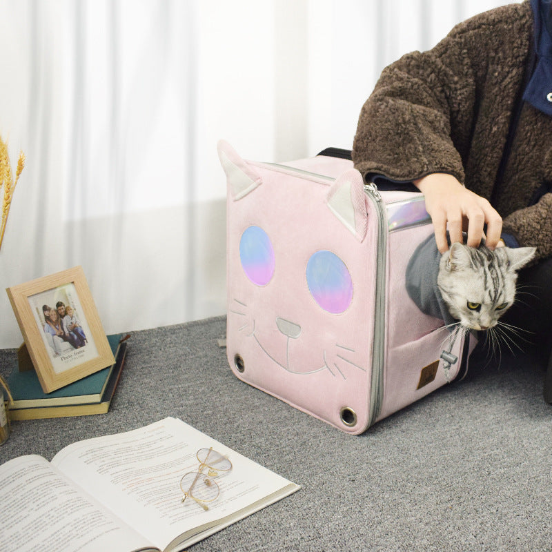 Space capsule cat backpack cat bag