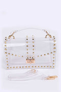 Studded Clear Swing Bag