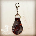 Embossed Leather Key Chain - Laredo
