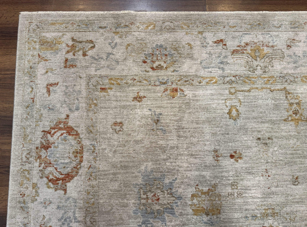 Modern Turkish Oushak Rug 7x9, Netural Colors