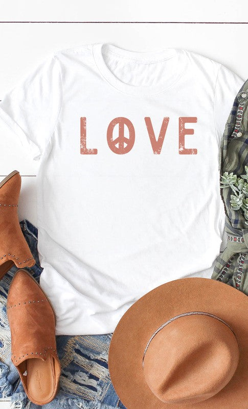 Peace Love Graphic Tee T-Shirt