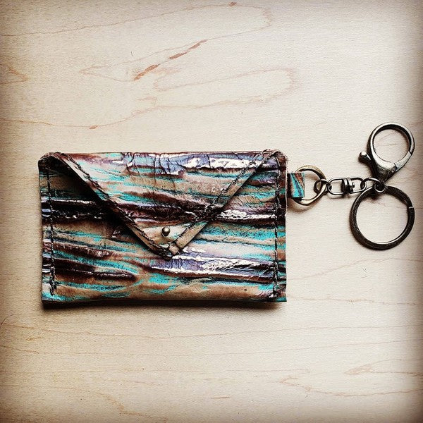 Sierra Credit Card Wallet-Turquoise Chateau