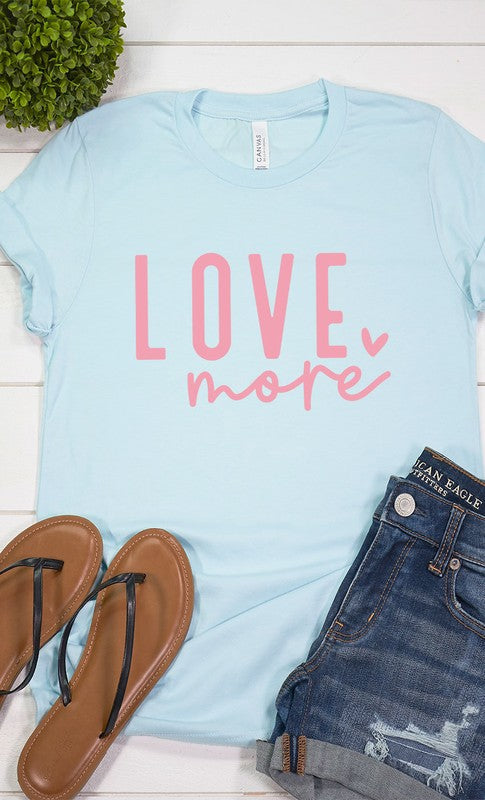 Love More Graphic Tee T-Shirt PLUS