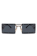 Retro Rectangle Flat Top Vintage Sunglasses