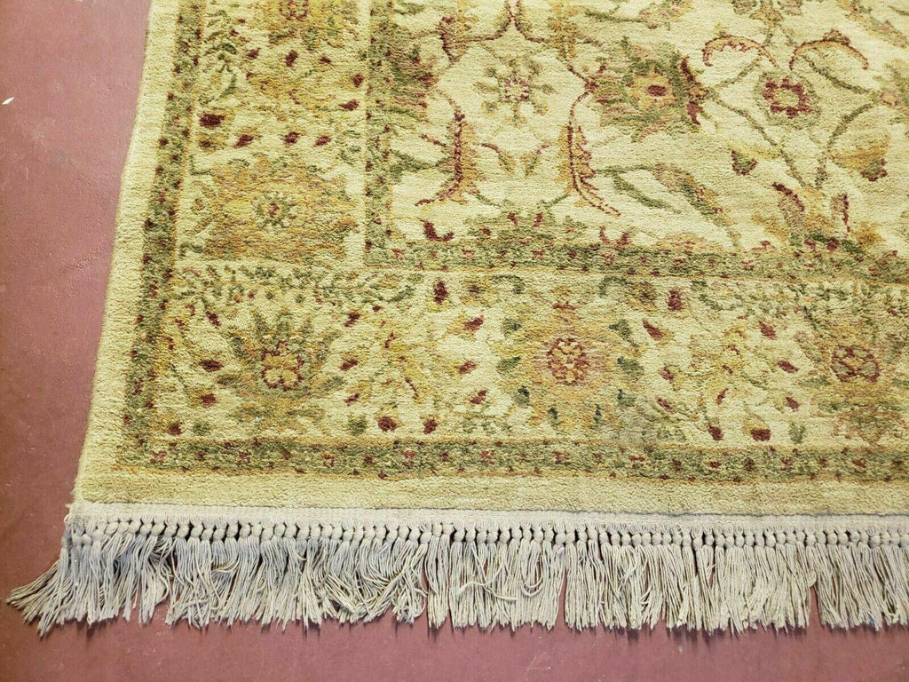Belgium Power Loomed Rug 5x7, Vintage Oriental Wool Carpet, Beige