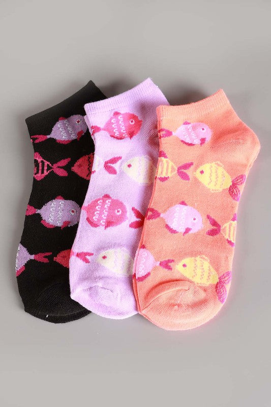 Fish Low Cut Socks 12 Pair
