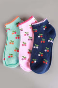 Cherry Low Cut Socks 12Pairs