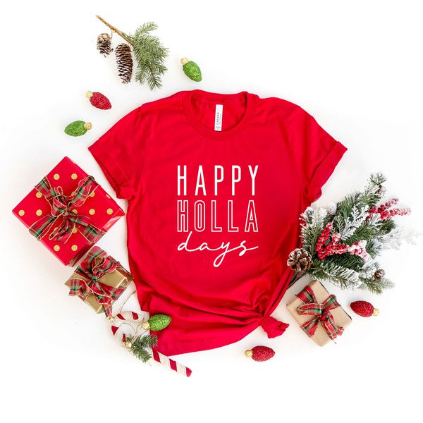 Happy Holla Days Short Sleeve Graphic Tee