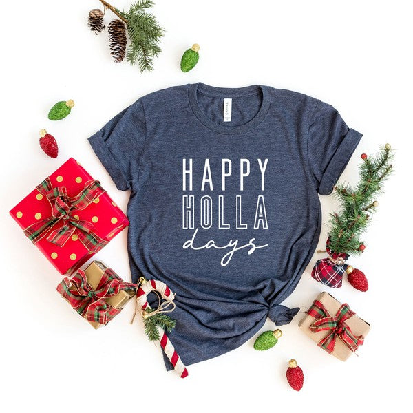 Happy Holla Days Short Sleeve Graphic Tee