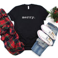 Merry Typewriter Short Sleeve Graphic Tee