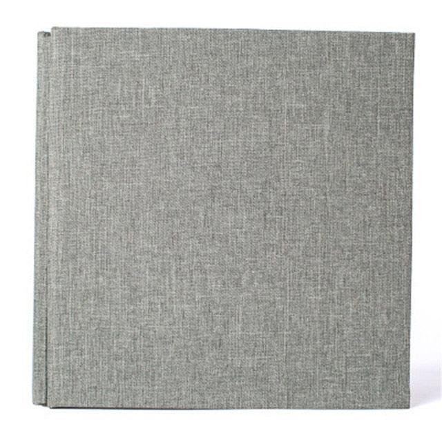 16-inch 20 Pages Self Adhesive Photo Album DIY Scrapbook Rustic Linen Cloth Cover Personalize Album for Wedding Memory Album  Home Decor House Decoration DIY Memorable Gifts For Loved Ones