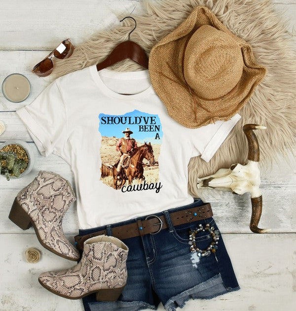 Should Have Been A Cowboy Softstyle Tee T-Shirt