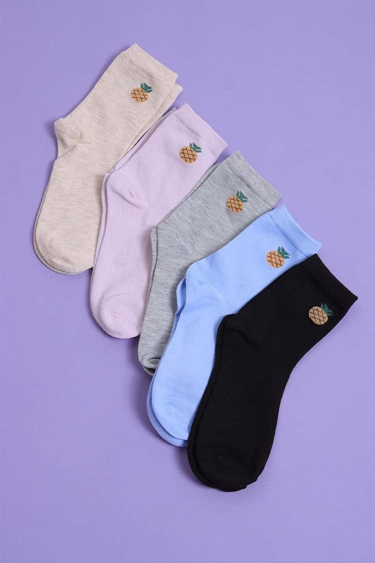 Pineapple Socks 12 Pairs