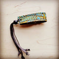 Leather Cuff Adjustable Ties in Dallas Turquoise