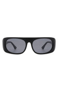 Rectangle Retro Oval Fashion Flat Top Sunglasses