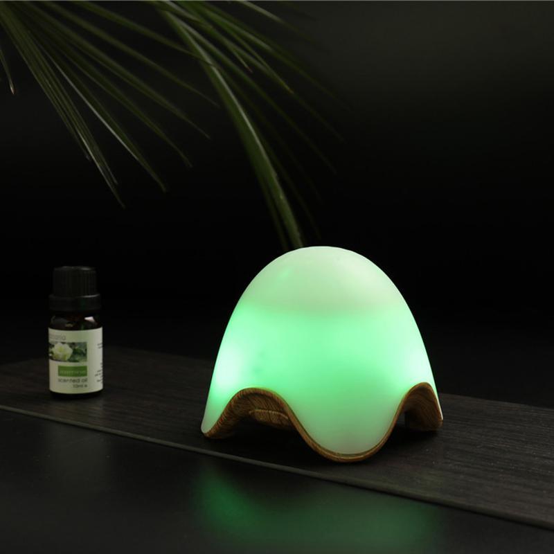 Mini USB Egg Essential Oil Diffuser 80ml Lovely Humidifier 7-Color Adjustable Decorative LED Night Light Intelligent Automatic Closure for Home Office Bedroom Yoga Student Dormitory