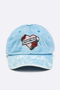 Peace And Love Patch Tie Dye Cotton Cap