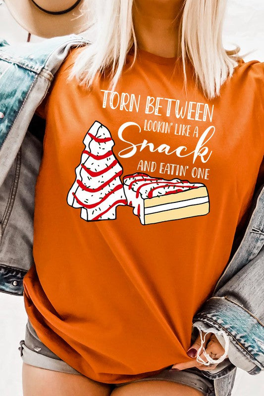 Torn Between Lookin Like a Snack and Eatin One Women’s Tee T-Shirt