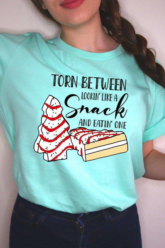 Torn Between Lookin Like a Snack and Eatin One Women’s Tee T-Shirt