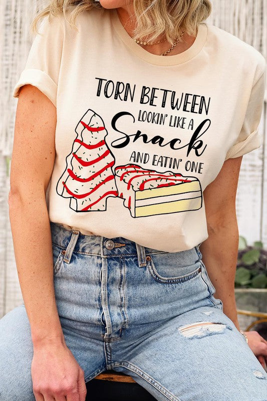 Torn Between Lookin Like a Snack and Eatin One Women’s Tee T-Shirt