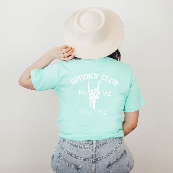 Spooky Club Front & Back Graphic Tee