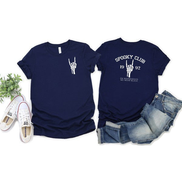 Spooky Club Front & Back Graphic Tee