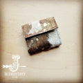 Tri-Fold Wallet- Mixed Metallic Hair-on-Hide