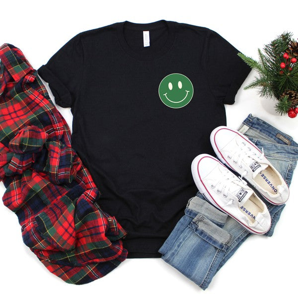 Merry Mama Checkered Front & Back Graphic Tee