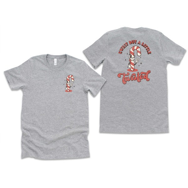 A Little Twisted Front & Back Graphic Tee