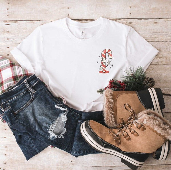 A Little Twisted Front & Back Graphic Tee
