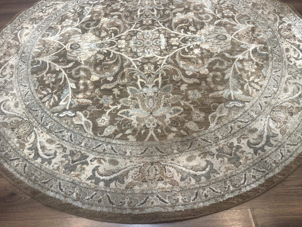 Round Karastan Rug 8x8 ft, Euphoria New Bridge Karastan Rug, Indo Mahal Design