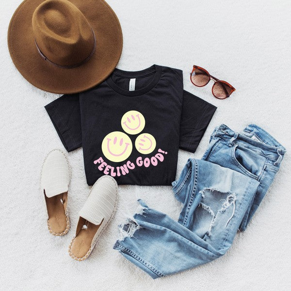 Feeling Good Short Sleeve Graphic Tee T-Shirt