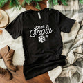 Let It Snow Snowflake Short Sleeve Graphic Tee