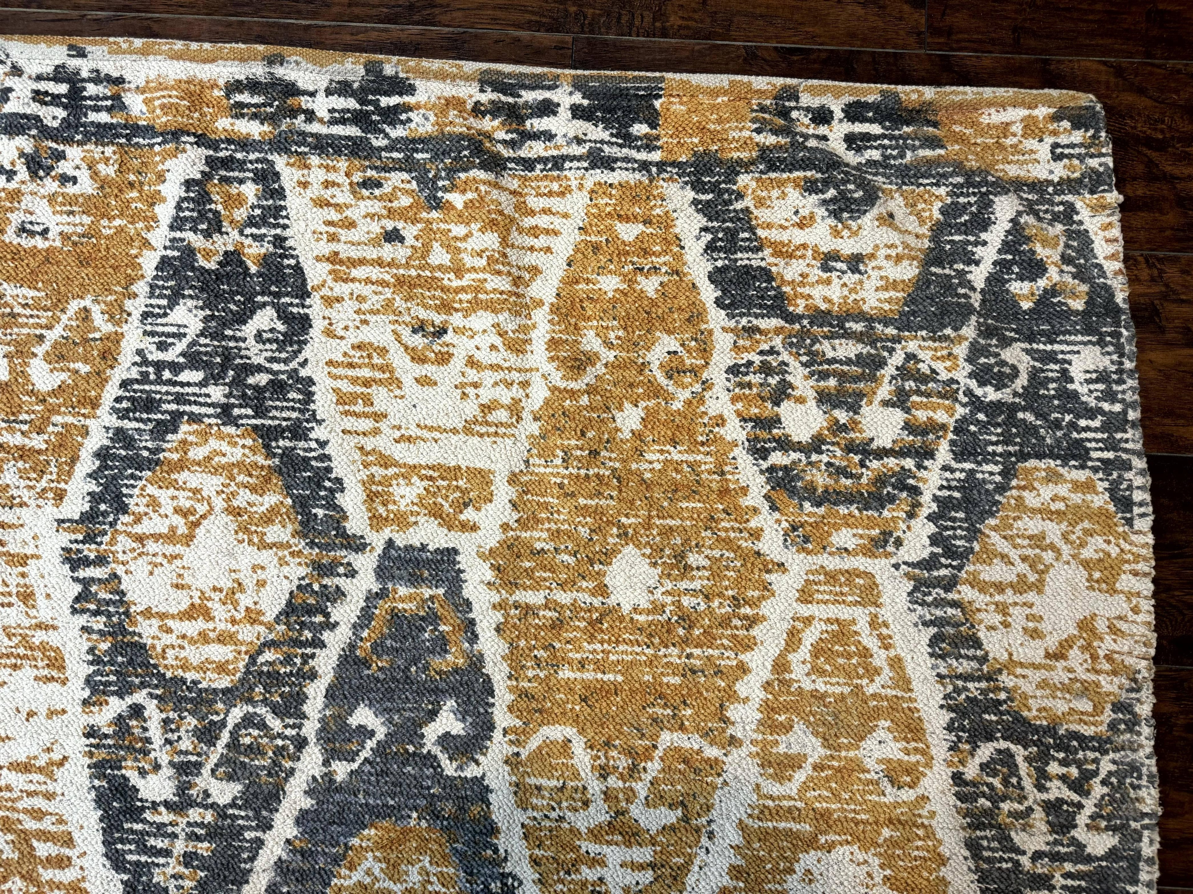 Handmade Contemporary Modern Indian Rug 8x10, Colorful