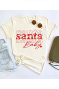 SANTA CHRISTMAS GRAPHIC PLUS SIZE Tee T-Shirt / T-SHIRT